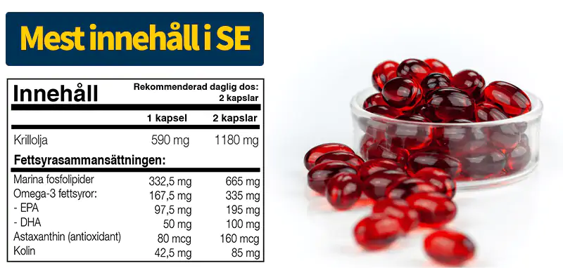 K&ouml;p AntarcticRed Omega-3 Krillolja